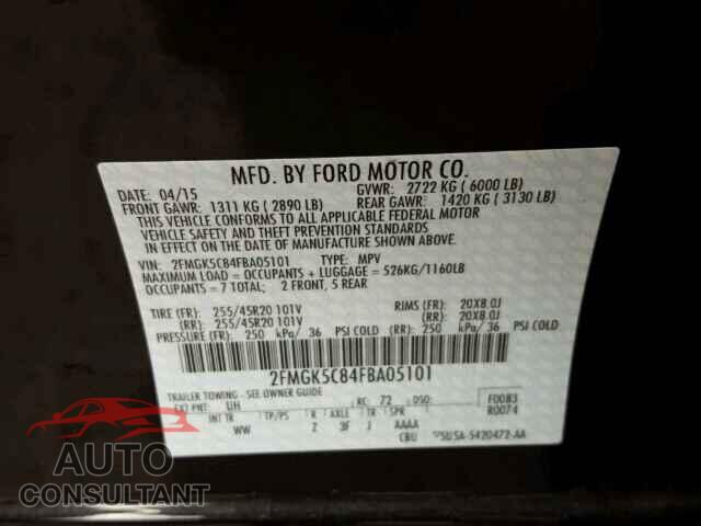 FORD FLEX 2015 - 2FMGK5C84FBA05101