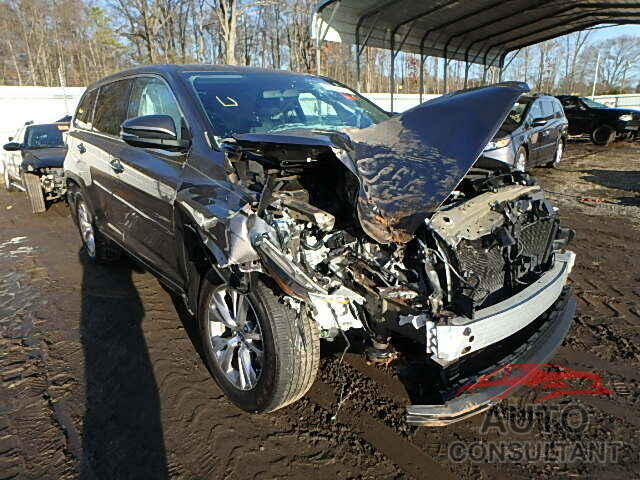 TOYOTA HIGHLANDER 2015 - 5TDBKRFH5FS154844
