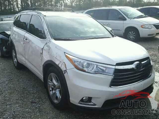 TOYOTA HIGHLANDER 2016 - 5TDYKRFH1GS139303