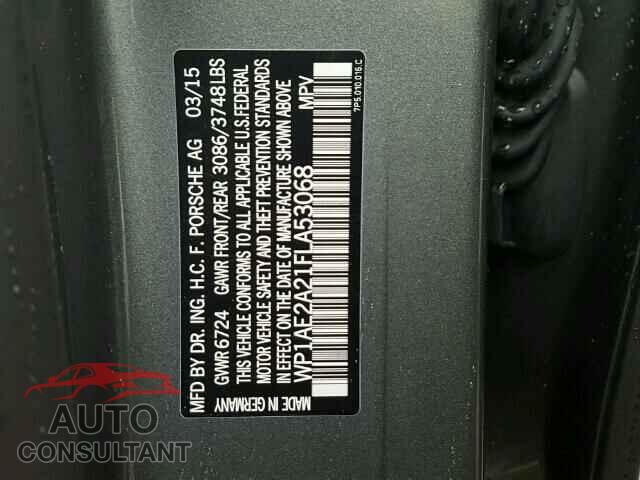 PORSCHE CAYENNE 2015 - WP1AE2A21FLA53068