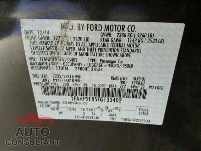 FORD TAURUS 2015 - 1FAHP2E85FG133402