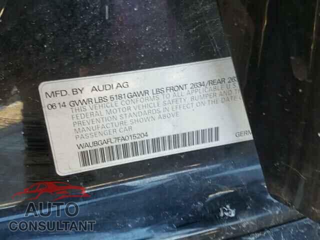 AUDI S4/RS4 2015 - WAUBGAFL7FA015204