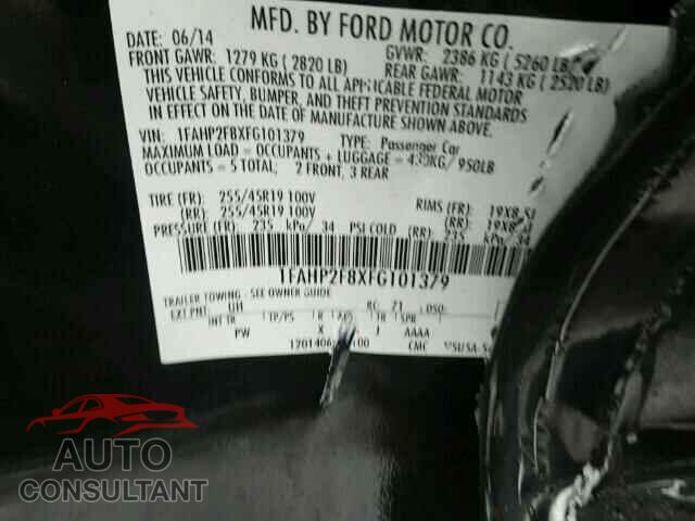 FORD TAURUS 2015 - 1FAHP2F8XFG101379