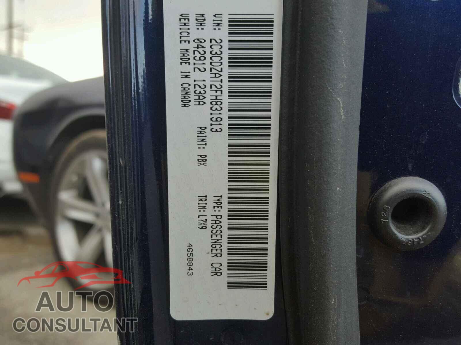 DODGE CHALLENGER 2015 - 2C3CDZAT2FH831913