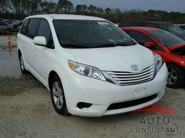 TOYOTA SIENNA 2017 - 5TDKZ3DC8HS830285