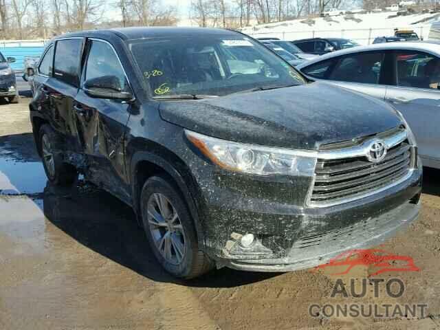TOYOTA HIGHLANDER 2015 - 5TDBKRFH5FS170560