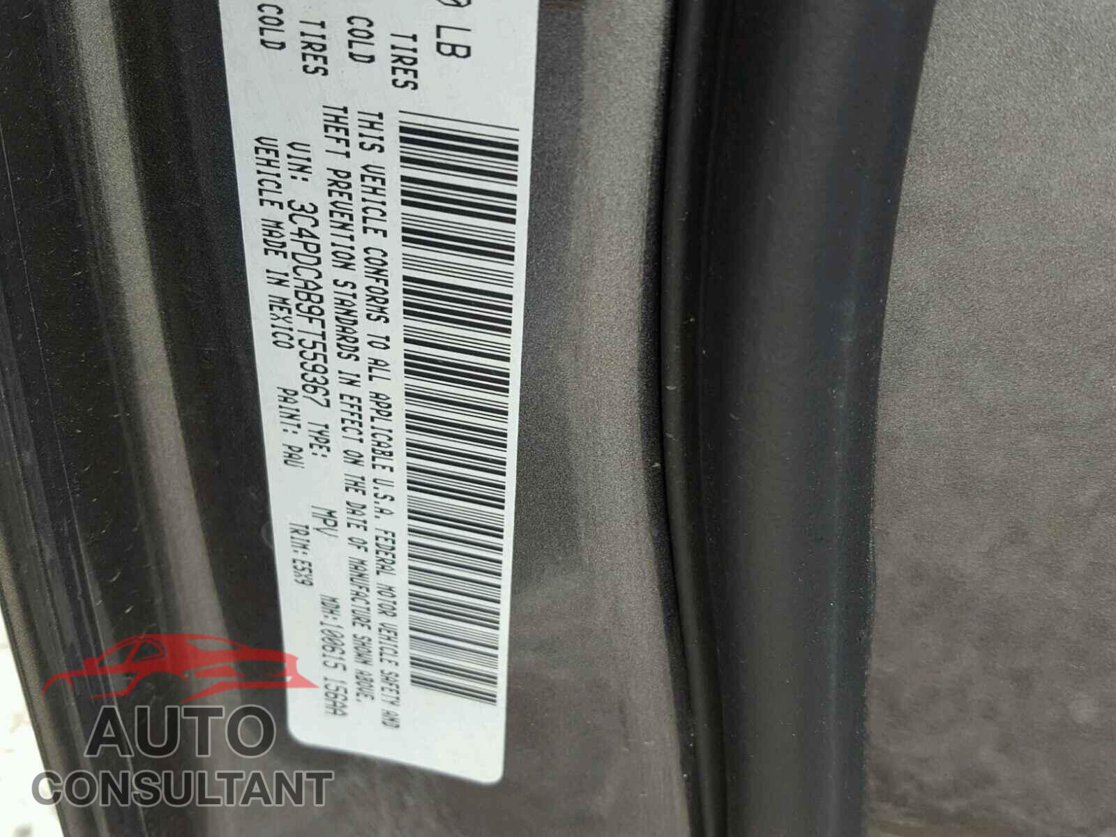 DODGE JOURNEY 2015 - 3C4PDCAB9FT559367