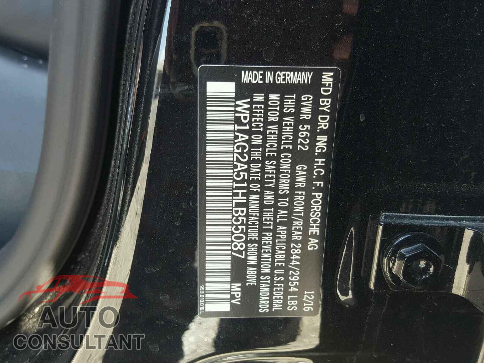 PORSCHE MACAN 2017 - WP1AG2A51HLB55087