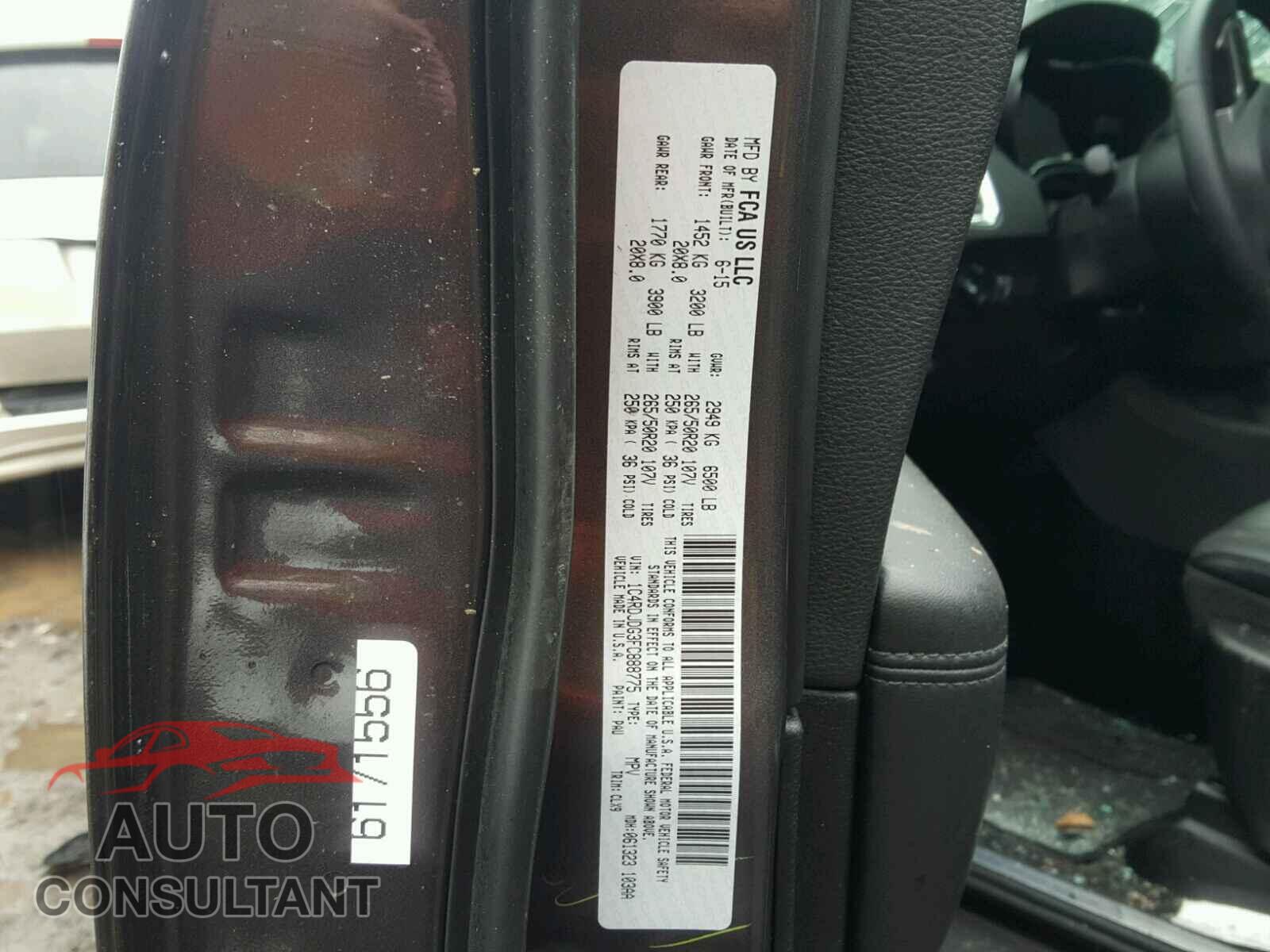 DODGE DURANGO 2015 - 1C4RDJDG3FC888775