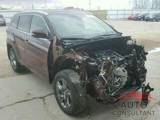 TOYOTA HIGHLANDER 2017 - 5TDDZRFH8HS394476