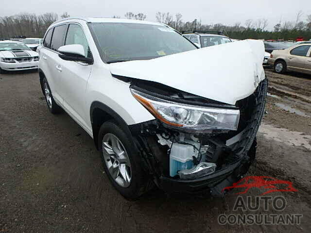 TOYOTA HIGHLANDER 2015 - 5TDDKRFH1FS099737