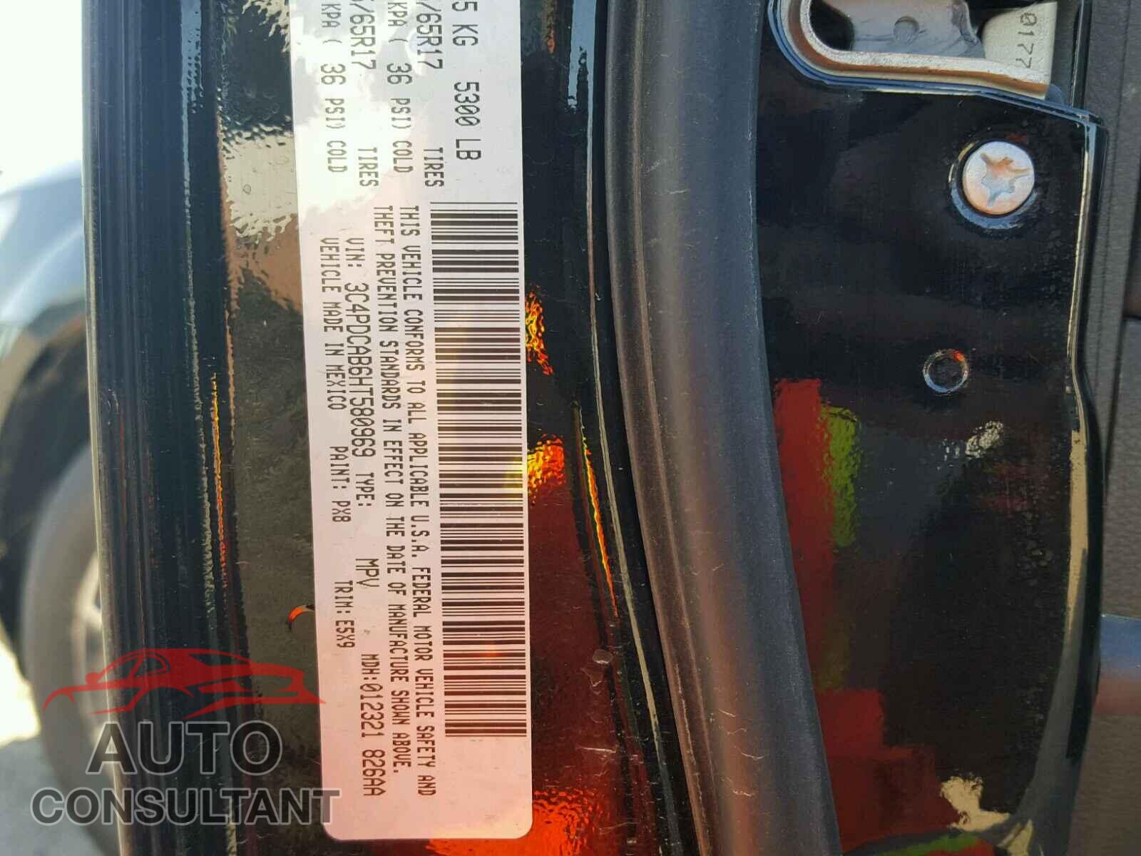 DODGE JOURNEY 2017 - 3C4PDCAB6HT580969