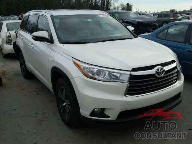 TOYOTA HIGHLANDER 2016 - 5TDKKRFH3GS136926