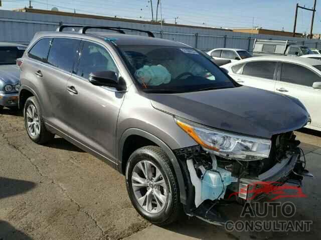 TOYOTA HIGHLANDER 2016 - 5TDZKRFH9GS164017