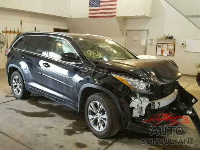 TOYOTA HIGHLANDER 2015 - 5TDJKRFH7FS113675