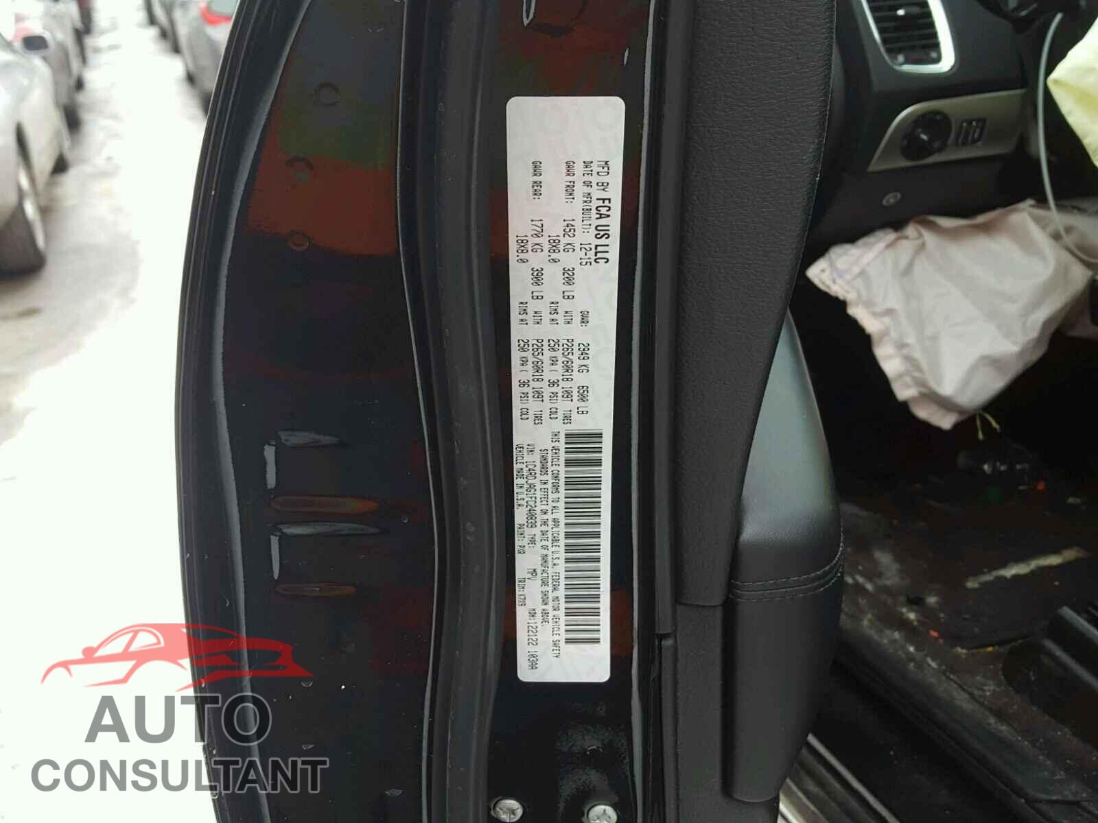 DODGE DURANGO 2015 - 1C4RDJAG1FC240839