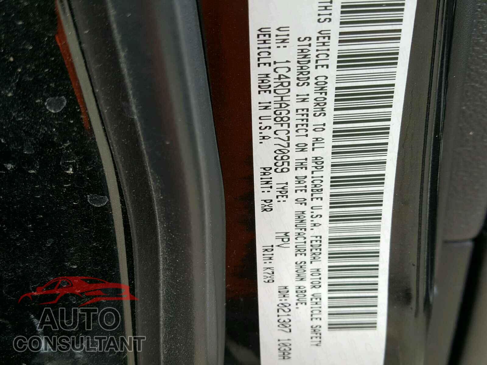 DODGE DURANGO 2015 - 1C4RDHAG8FC770959