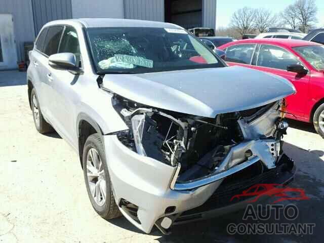 TOYOTA HIGHLANDER 2016 - 5TDBKRFH3GS284588