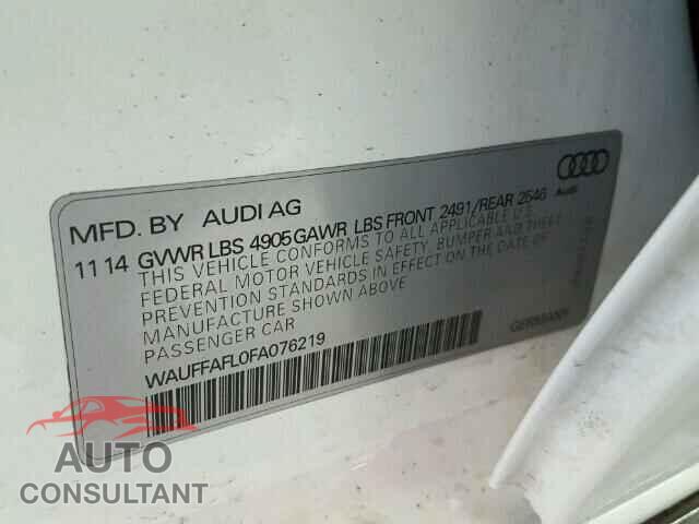 AUDI A4 2015 - WAUFFAFL0FA076219