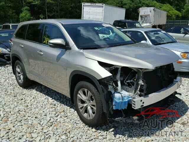 TOYOTA HIGHLANDER 2015 - 5TDBKRFHXFS103808