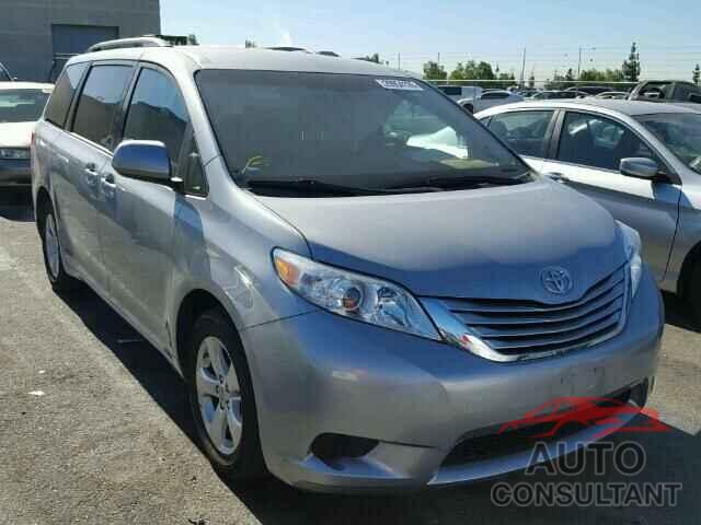 TOYOTA SIENNA 2015 - 5TDKK3DC6FS626327