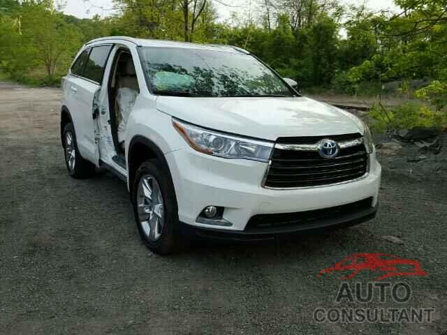 TOYOTA HIGHLANDER 2015 - 5TDDCRFH9FS009876