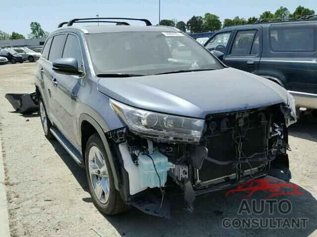 TOYOTA HIGHLANDER 2017 - 5TDDGRFH2HS024842