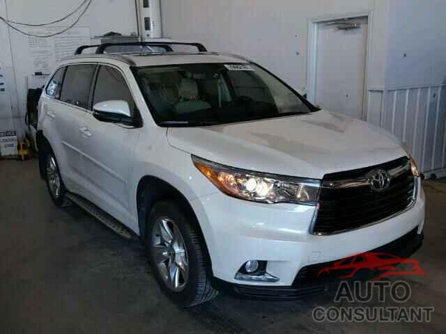 TOYOTA HIGHLANDER 2016 - 5TDYKRFH2GS134109