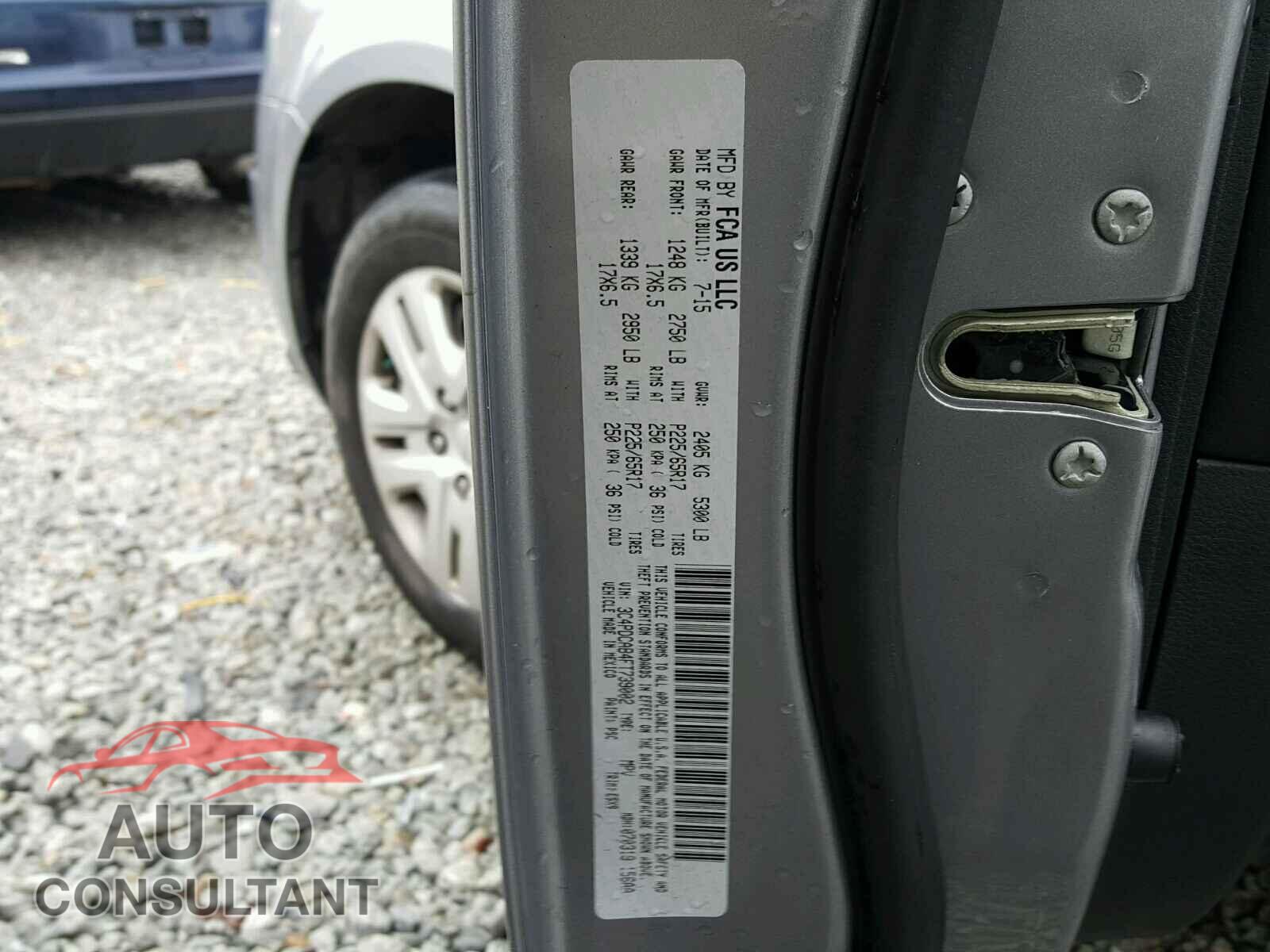 DODGE JOURNEY 2015 - 3C4PDCAB4FT739002