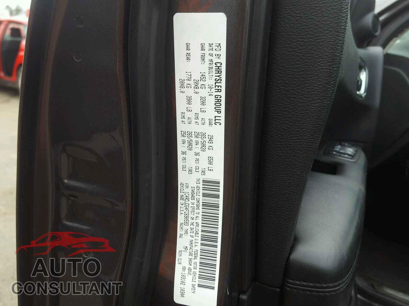 DODGE DURANGO 2015 - 1C4RDJDG4FC690593