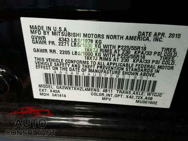 MITSUBISHI OUTLANDER 2015 - 4A4AR4AU6FE031891