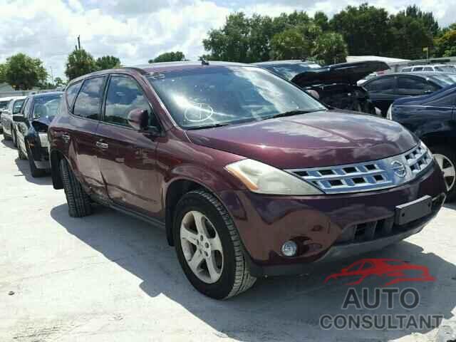 NISSAN MURANO 2005 - 3VV1B7AX8MM024201