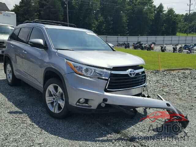 TOYOTA HIGHLANDER 2016 - 5TDDCRFH3GS017599