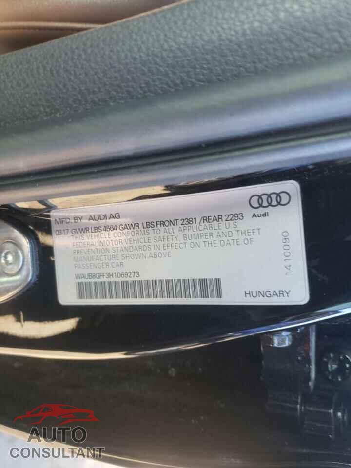 AUDI A3 2017 - WAUB8GFF3H1069273