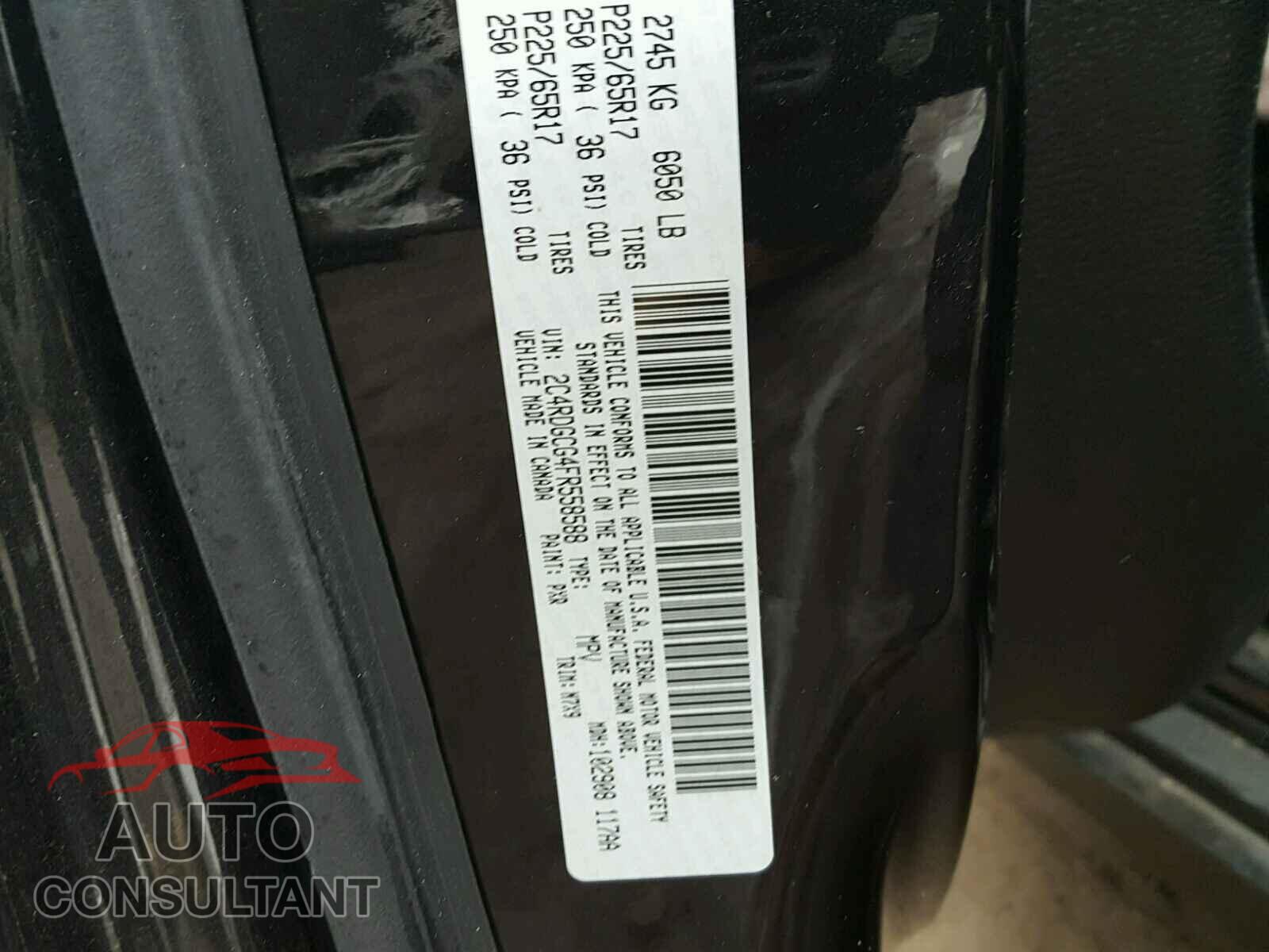 DODGE CARAVAN 2015 - 2C4RDGCG4FR558588