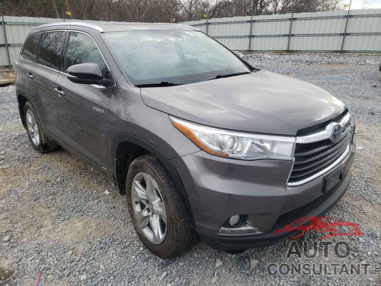 TOYOTA HIGHLANDER 2016 - 5TDDCRFH1GS014832