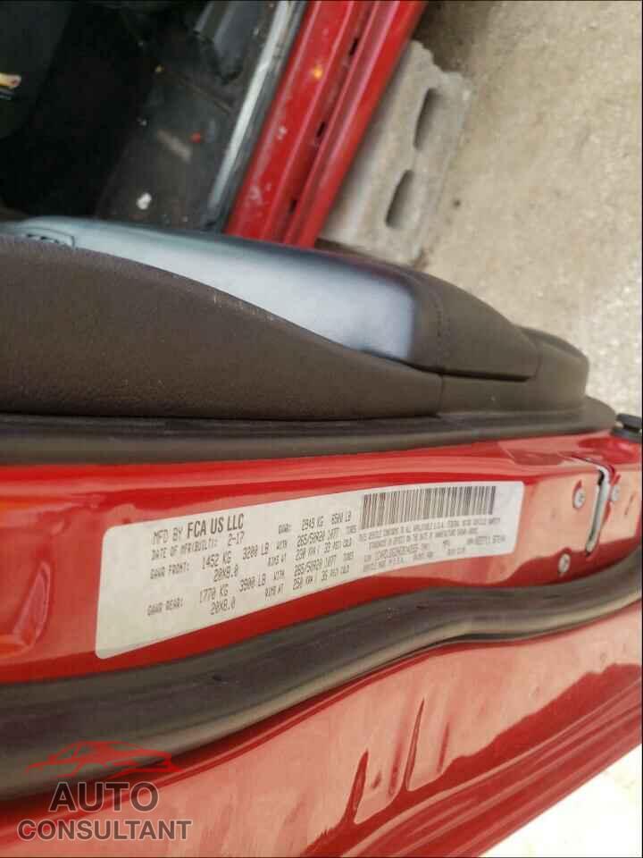 DODGE DURANGO 2017 - 1C4RDJDG3HC814355