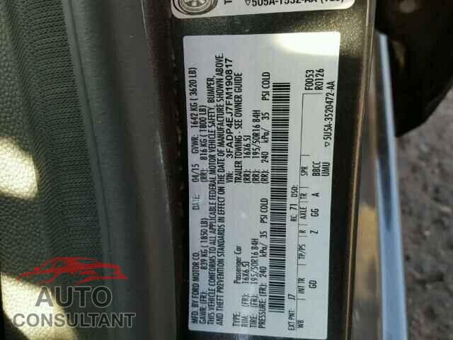 FORD FIESTA 2015 - 3FADP4EJ7FM190817