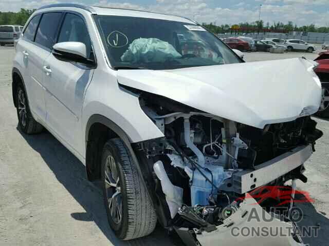 TOYOTA HIGHLANDER 2016 - 5TDJKRFH4GS272929