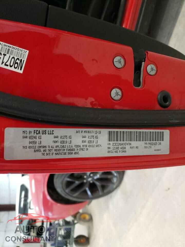 DODGE CHALLENGER 2019 - 2C3CDZAG4KH574704