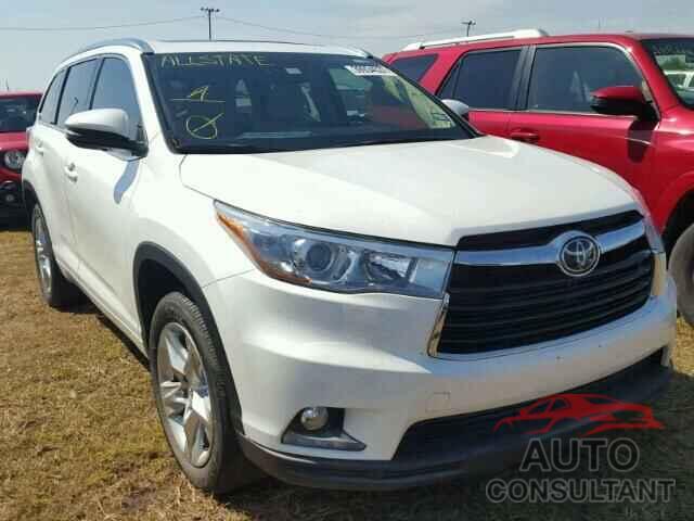 TOYOTA HIGHLANDER 2015 - 5TDYKRFH9FS070164
