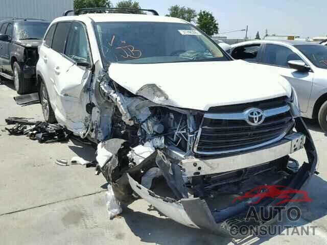 TOYOTA HIGHLANDER 2015 - 5TDBKRFH2FS211484