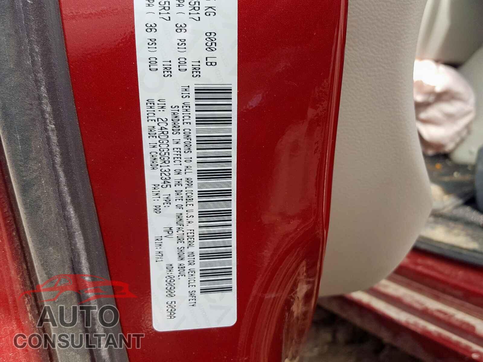 DODGE CARAVAN 2016 - 1C3CDFBB4GD766226