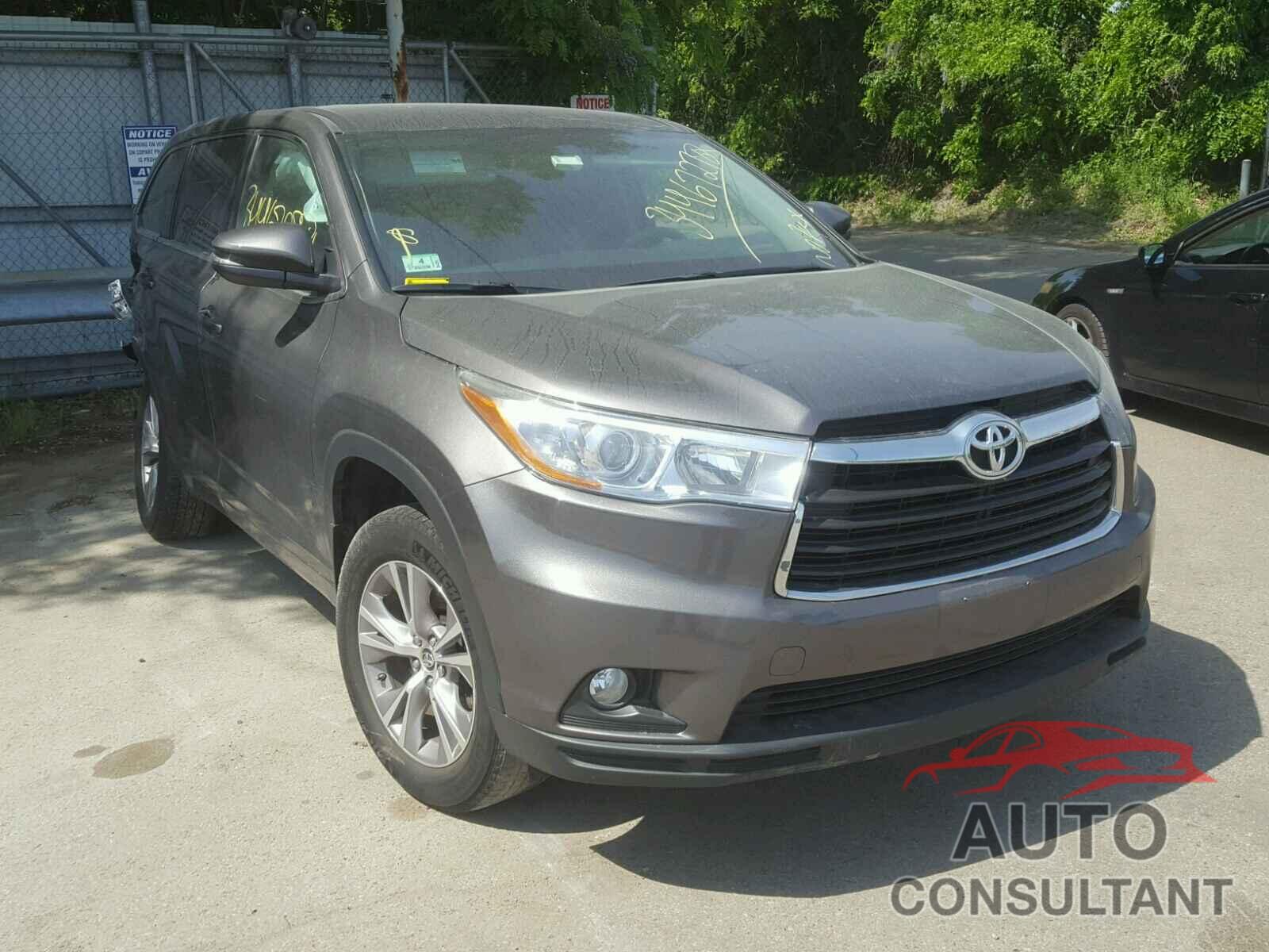 TOYOTA HIGHLANDER 2016 - 5TDBKRFH2GS253784