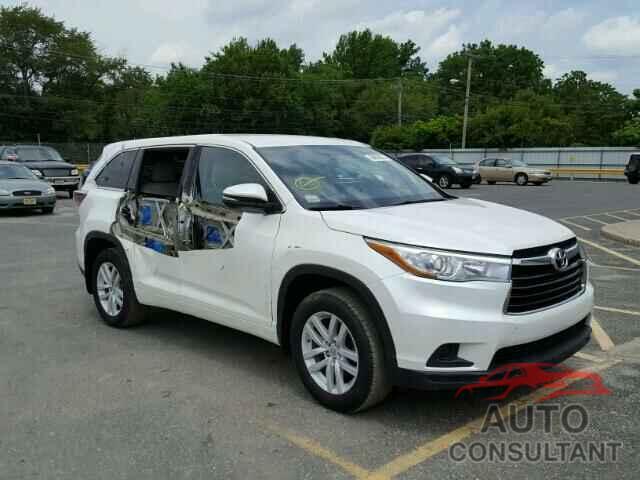 TOYOTA HIGHLANDER 2015 - 5TDBKRFH5FS166315