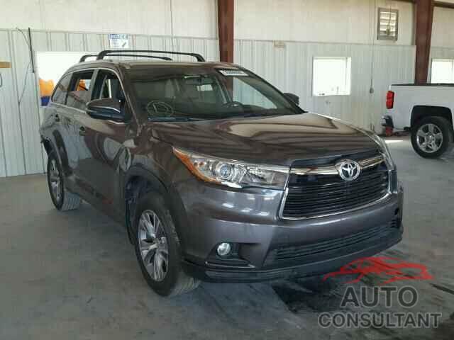 TOYOTA HIGHLANDER 2015 - 5TDKKRFH8FS084496