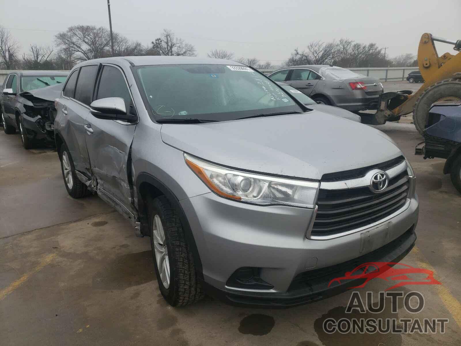 TOYOTA HIGHLANDER 2016 - 5TDZARFH0GS018673