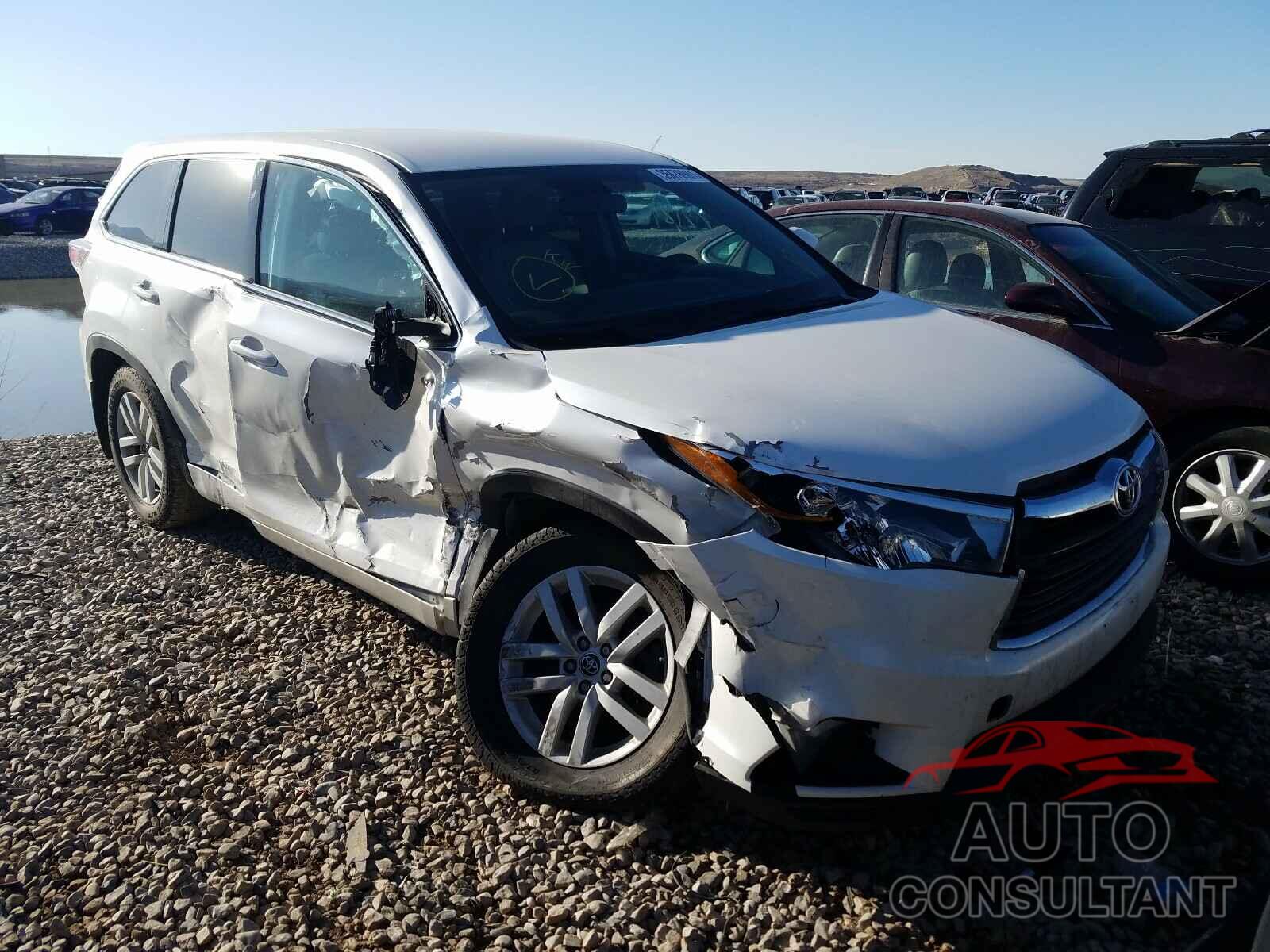 TOYOTA HIGHLANDER 2016 - 5TDBKRFH2GS264624