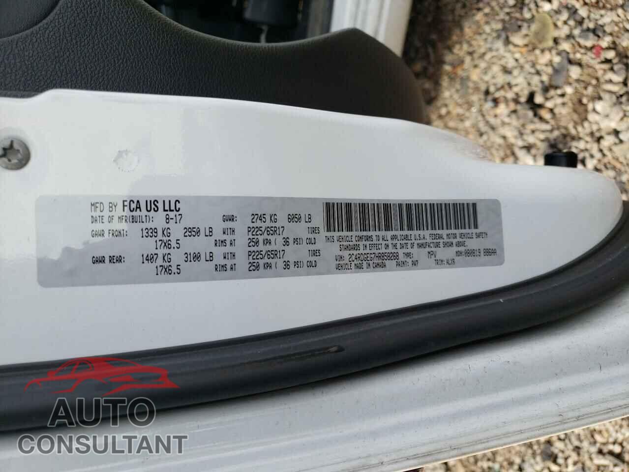 DODGE CARAVAN 2017 - 2C4RDGEG7HR858268