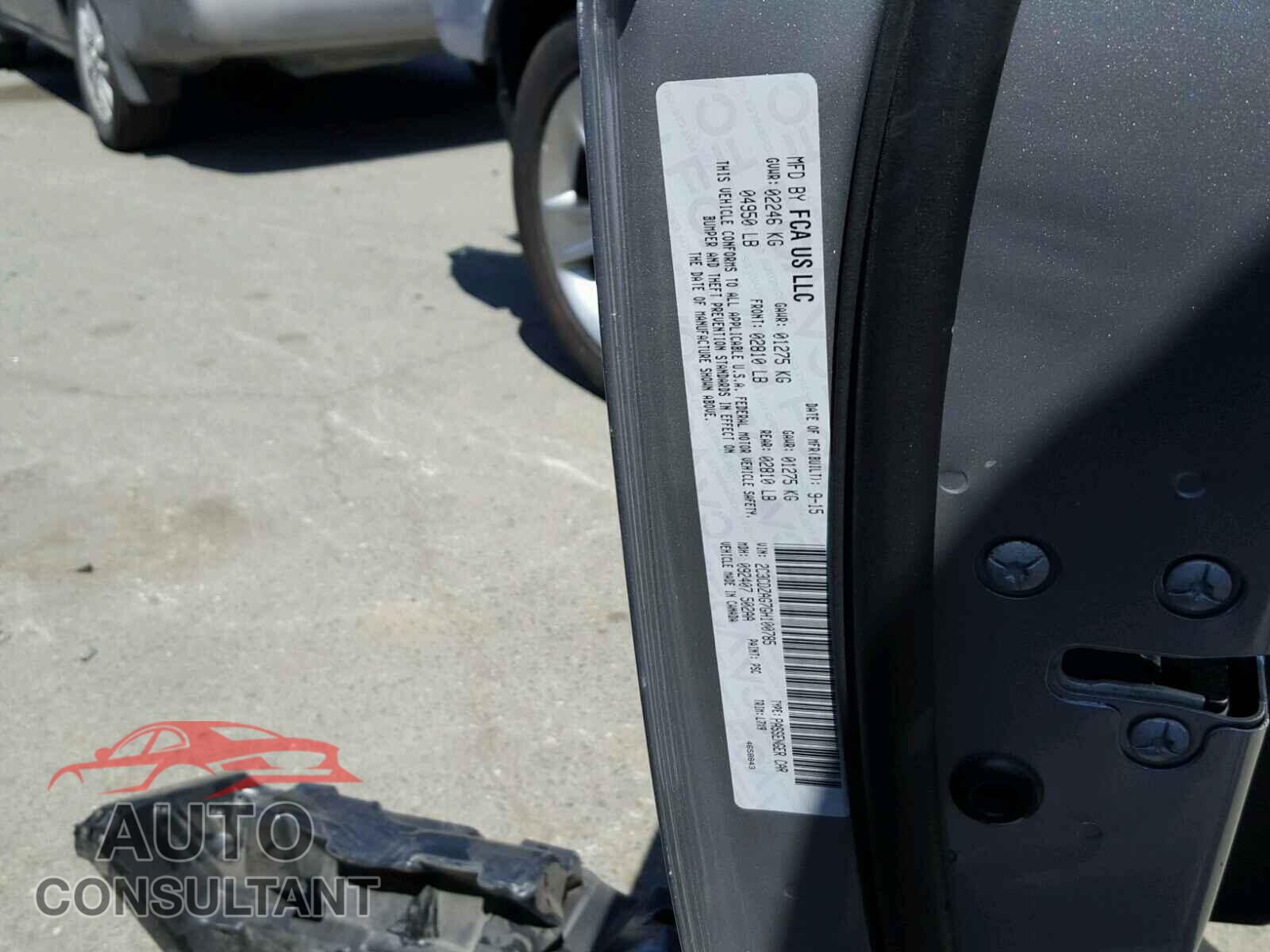 DODGE CHALLENGER 2016 - 2C3CDZAG7GH100785